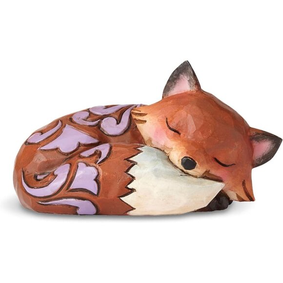 Enesco Jim Shore Heartwood Creek Fox Sleeping Miniature Figurine, NEW NIB - Picture 1 of 2
